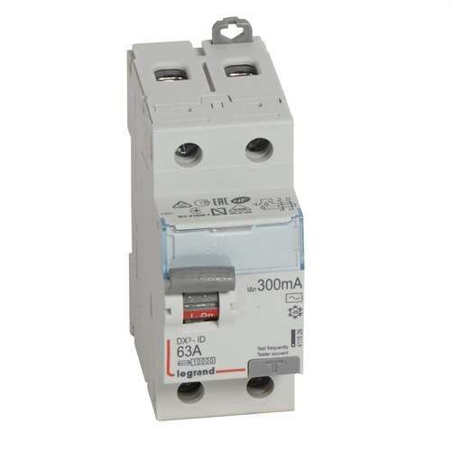 DX3 Differential 2P 63A 300mA Class AC with reference 411526 from the brand LEGRAND