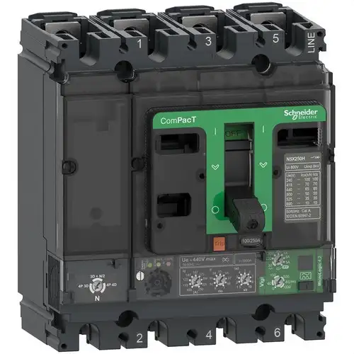 ComPacT NSX160F Circuit Breaker 36kA AC 4P4R 160A Micrologic 4.2 with reference C16F44V160 from the brand SCHNEIDER ELECTRIC