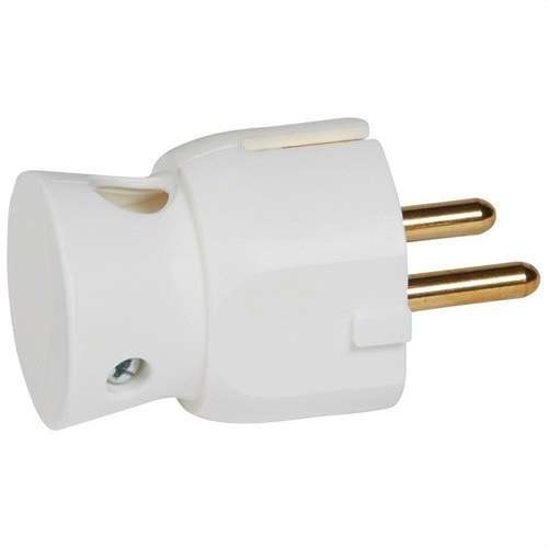 2P+T Plug with Side Entry WHITE with reference 050316 from the brand LEGRAND