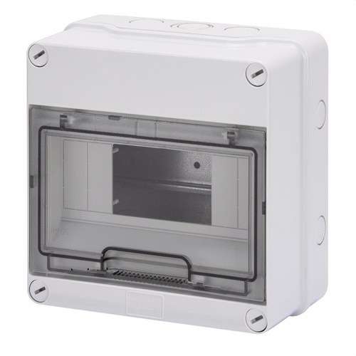 Surface-Mounted Waterproof Distribution Box 8 Modules with reference GW40003 from the brand GEWISS