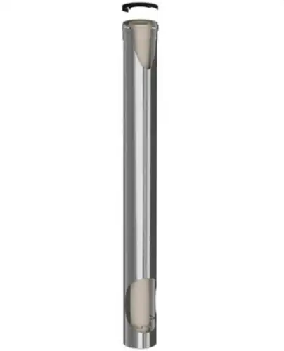 Coaxial Chimney Pipe Male-Female Diameter 125/200mm 1000mm Polypropylene/Stainless Steel with reference 125200-1000MH45 from the brand FIG