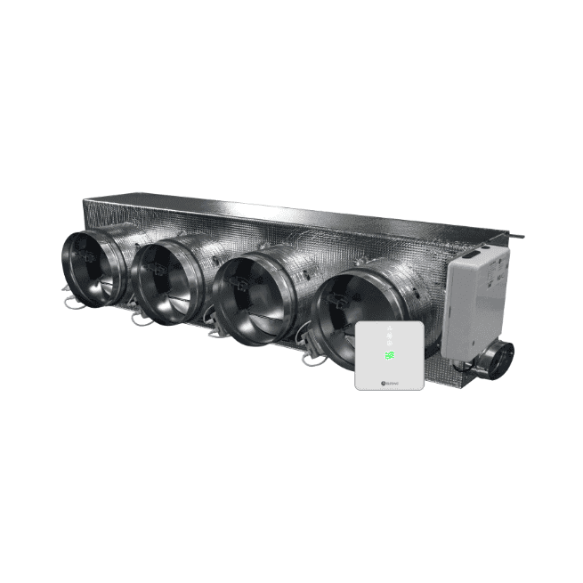 Motorized Plenum Airzone Easyzone 25 Wi-Fi Slim + VMC AZC25DAIST07M4 for Daikin – 4 outlets Ø150 mm (medium capacity) with reference AZC25DAIST07M4 from the brand AIRZONE
