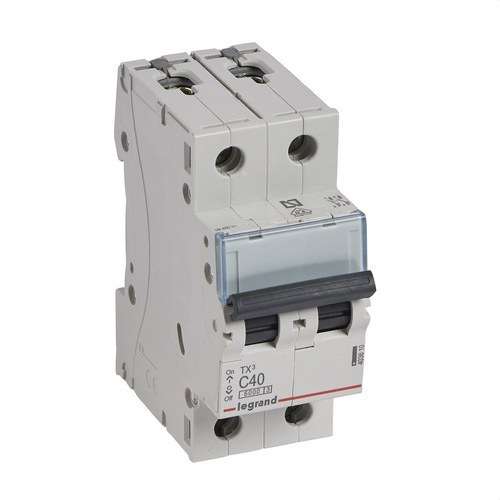 TX3 Circuit Breaker 2P 40A Curve C Curve C 6kA with reference 403610 from the brand LEGRAND