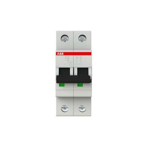 S202-C50 Circuit Breaker 2P 50A Curve C 10kA with reference 2CDS252001R0504 from the brand ABB