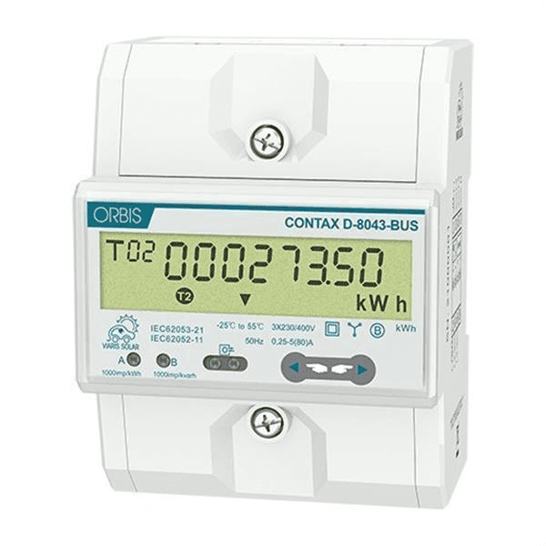 Three-Phase Energy Meter up to 80 A Orbis CONTAX D-8043 with reference OB709900 from the brand ORBIS