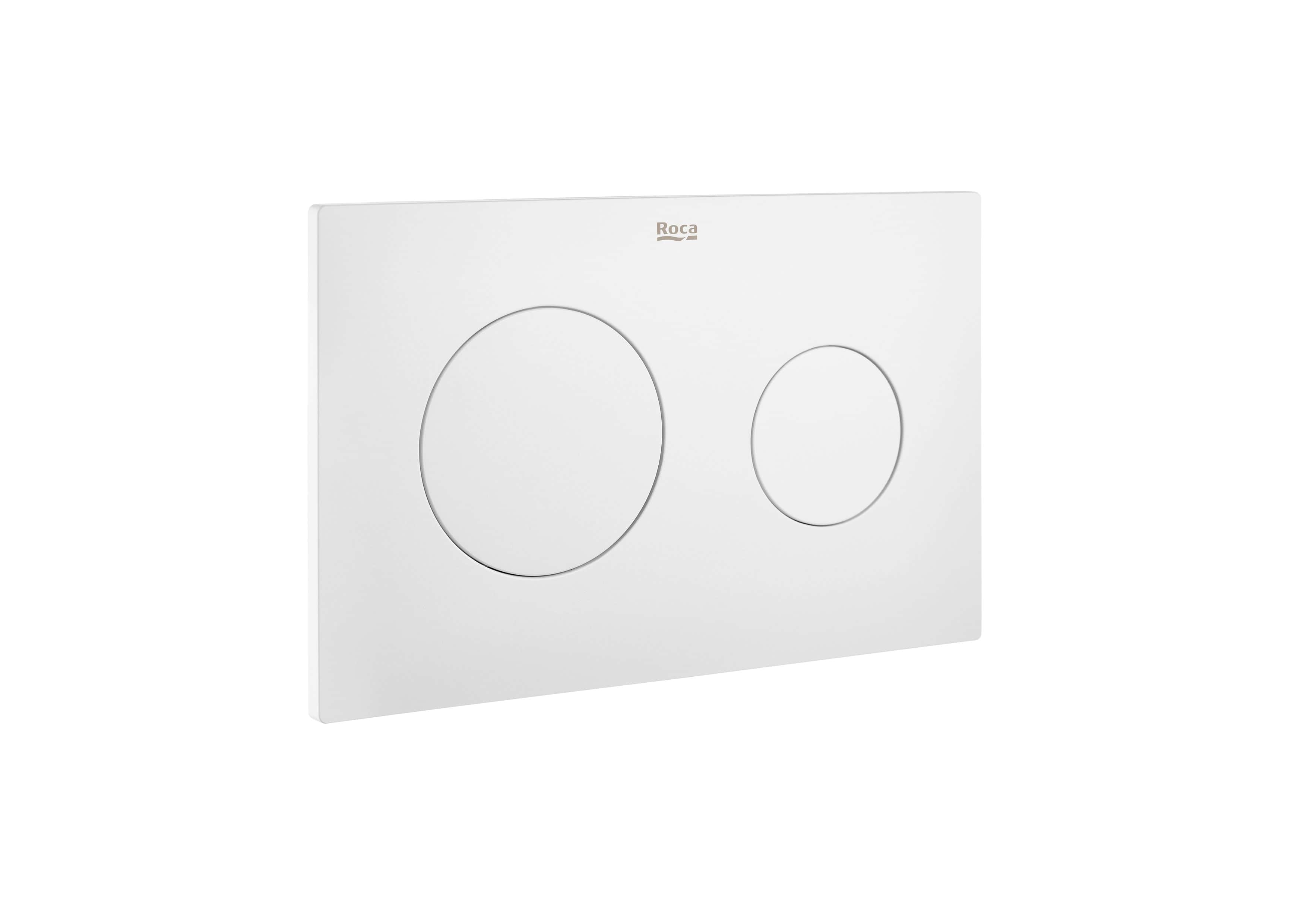 Dual flush actuator plate PL10 - Matte White with reference A890189207 from the brand ROCA