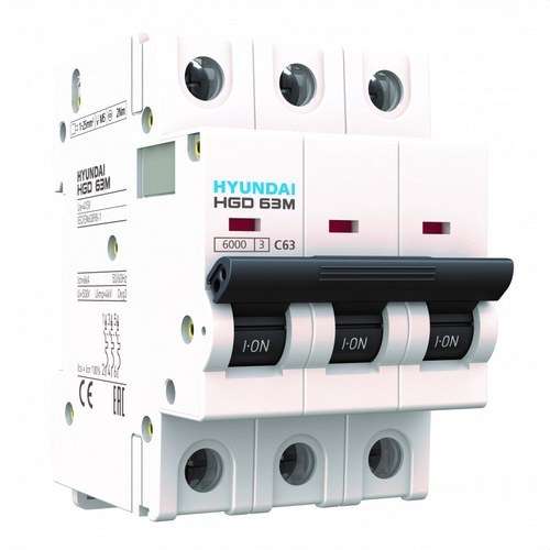 Circuit Breaker STD 1P+N, 6kA 6A Curve C with reference HGD63-MN1006C from the brand HYUNDAI