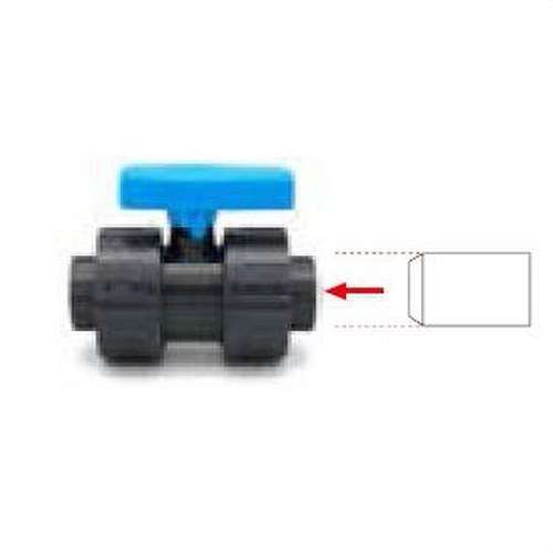 PVC Pressure Socket Ball Valve (Double Direction) VALV-04 32mm with reference 700402 from the brand CREARPLAST