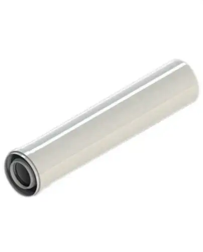 Chimney Pipe Diameter 60/100mm 1000mm Male-Female PP/White Steel with reference 610-1000MHP15 from the brand FIG