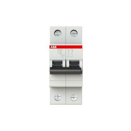 SH202-C25 2P 25A Circuit Breaker Curve C 6kA with reference 2CDS212001R0254 from the brand ABB