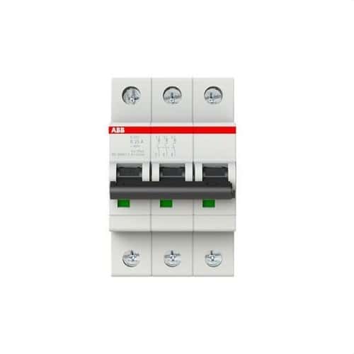 S203-K25 Circuit Breaker 3P 25A Curve K 10kA with reference 2CDS253001R0517 from the brand ABB