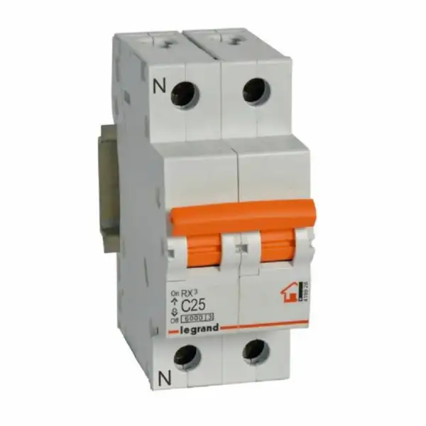 RX³ Thermal Magnetic Circuit Breaker - 1P+N - 230V~ - 25A - C Curve with reference 419928 from the brand LEGRAND