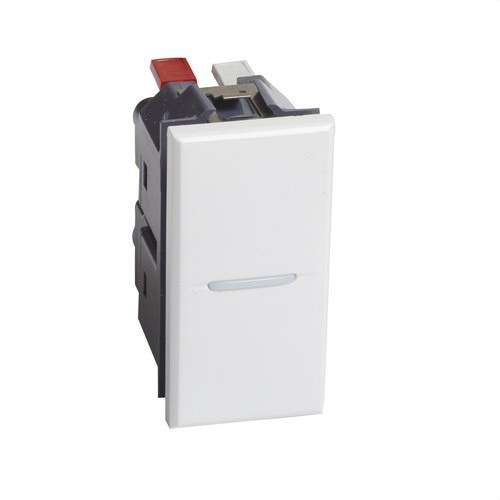 Illuminable axial switch 1 module white Axolute with reference HD4001AN from the brand BTICINO