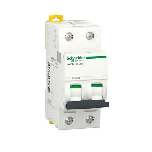 IK60N Circuit Breaker 2P 20A Curve C 6kA with reference A9K17220 from the brand SCHNEIDER ELECTRIC
