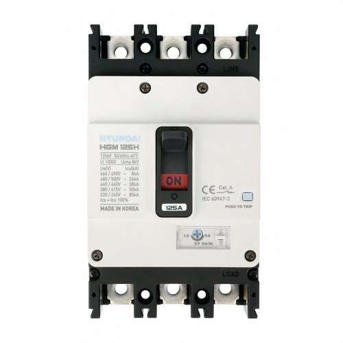 Hyundai HGM 400A 3P 100KA/380V Moulded Case Circuit Breaker with reference HGM400-L3P400F from the brand HYUNDAI