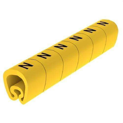 Pre-cut Yellow Ø18 PVC Laminated Markers with reference 1813-N from the brand UNEX