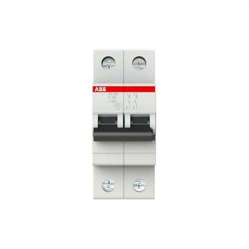 Circuit Breaker SH202-C10 2P 10A Curve C Curve C 6kA with reference 2CDS212001R0104 from the brand ABB