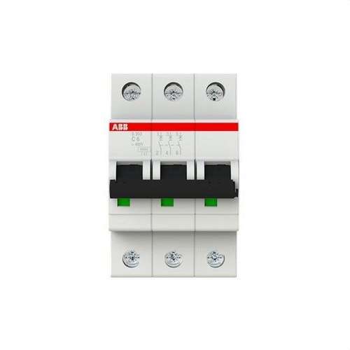 Circuit Breaker S203-C6 3P 6A Curve C 10kA with reference 2CDS253001R0064 from the brand ABB
