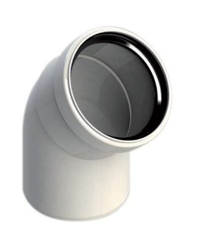 80mm Diameter Chimney Elbow 45º Male-Female Polypropylene with reference 8-45MH5 from the brand FIG