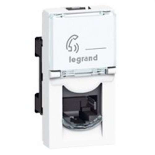 1 Module RJ45 Socket Category 5E FTP White Mosaic with reference 076552 from the brand LEGRAND
