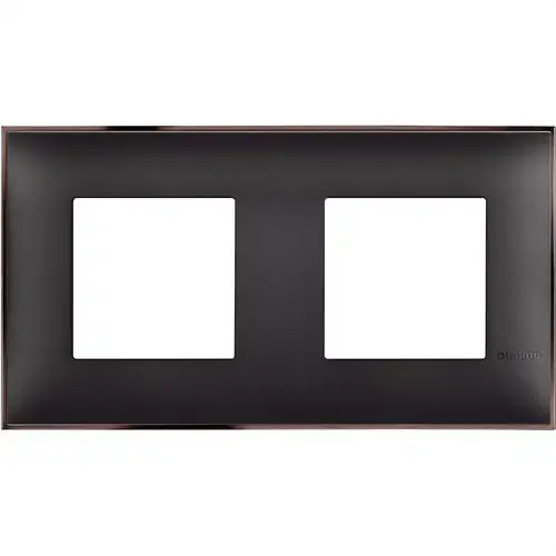 Black Nickel Classia 2x2 Module Decorative Frame with reference R4802M2BH from the brand BTICINO