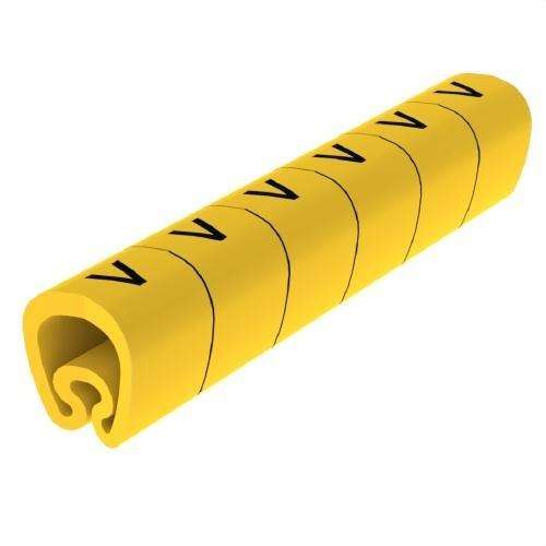 Pre-cut Yellow Markers Ø18 PVC Laminated with reference 1813-V from the brand UNEX