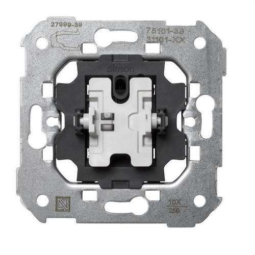 Single-pole switch with quick terminal connection system Simon 75 with reference 75101-39 from the brand SIMON