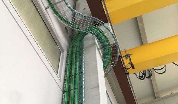 Bends and branches for cable trays