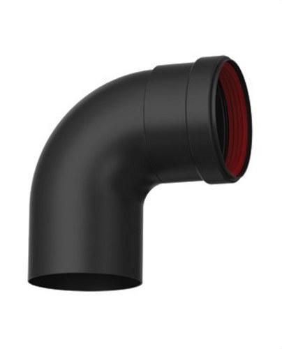 Chimney elbow for pellet stove diameter 80mm 90º black enamelled steel with reference 8-90MHKER3 from the brand FIG