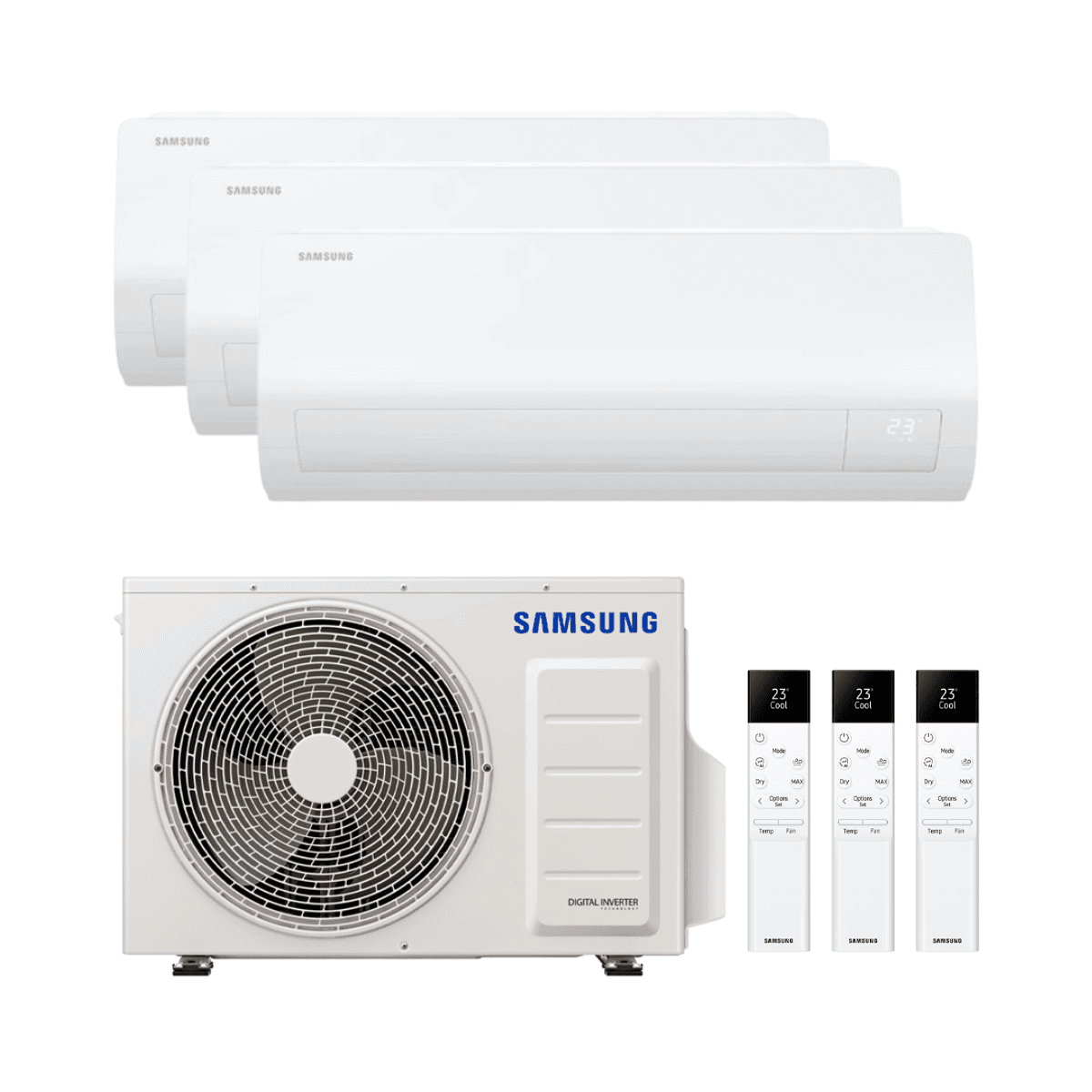 3-in-1 Air Conditioner with WiFi Samsung Cebu S2 AJ068TXJ3KG/EU 5.0 kW 18000 BTU with reference KITSAMCEBU6818+18+18 from the brand SAMSUNG