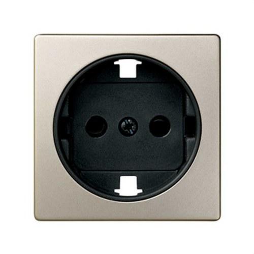 Cover with safety device for schuko socket base cava-black Simon 82 with reference 82041-34 from the brand SIMON
