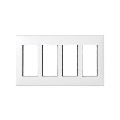 Flush Wall Frame and Mounting Frame for 4 Double Modules White Simon 500 Cima with reference 51010104-030 from the brand SIMON
