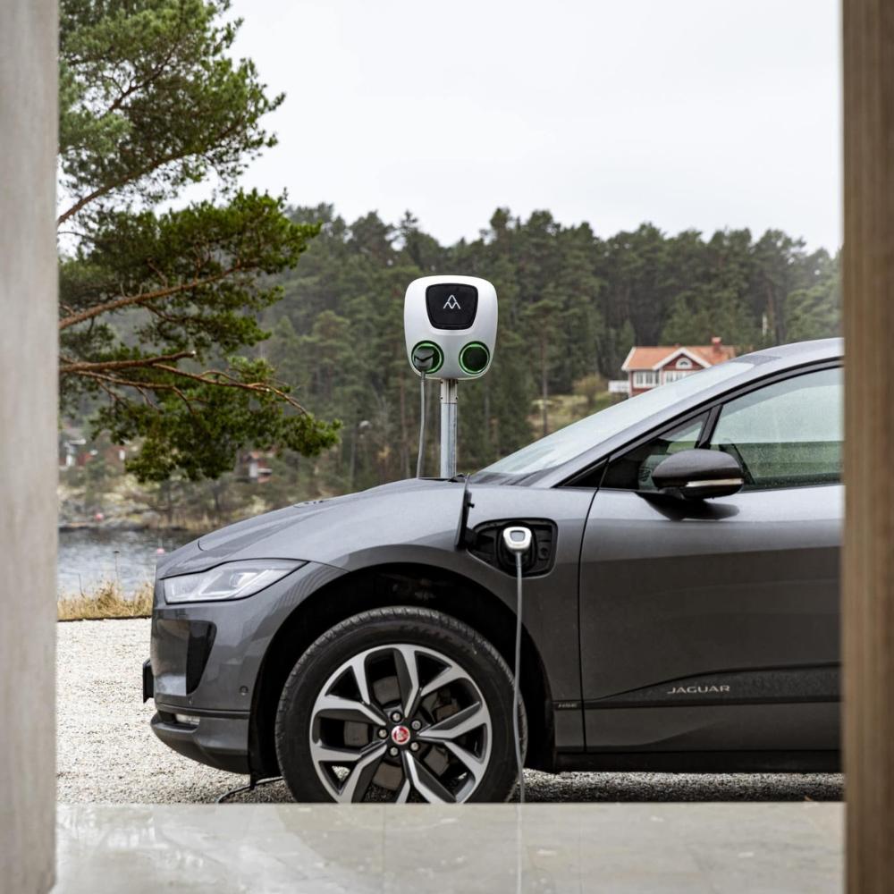 Double Electric Car Charger with WiFi 2 x 22 kW Charge Amps Aura Twin Socket with reference 130909 from the brand CHARGE AMPS