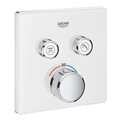 Grohtherm SmartControl Built-in Thermostat with 2 Handles - Chrome/Moon White with reference 29156LS0 from the brand GROHE