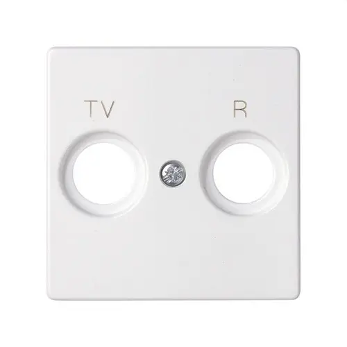 White R-TV Inductive Socket Plate Simon 82 with reference 82053-30 from the brand SIMON