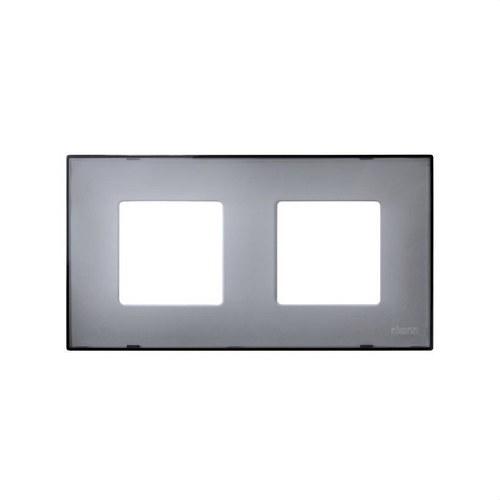 Interchangeable cover for 2-element frame translucent grey Simon 27 Play with reference 2700627-112 from the brand SIMON