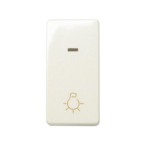 Push Button with Half Element Light Engraving, Built-in Luminosity and Quick Connection Ivory Simon 27 Play with reference 27161-61 from the brand SIMON