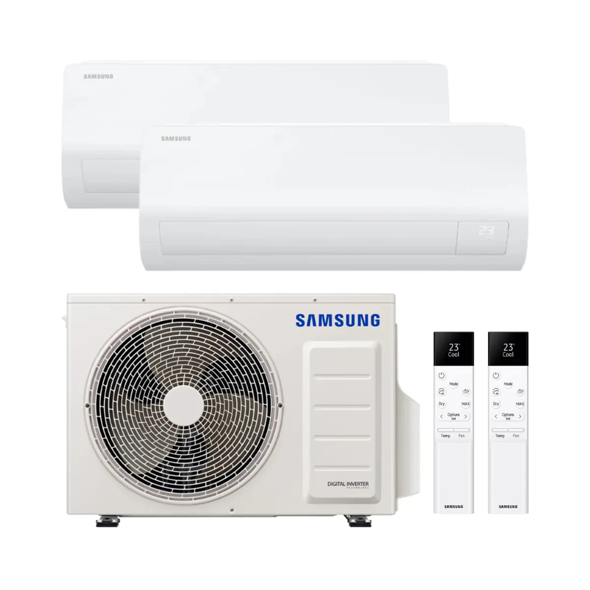 2x1 Air Conditioner with WiFi Samsung Cebu S2 2.5 kW + 5.0 kW with reference KITSAMCEBU09+18 from the brand SAMSUNG