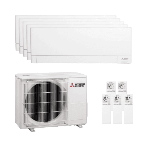 5x1 Air Conditioner with WiFi Mitsubishi MSZ-AY 2.5 kW (3) + 3.5 kW (2) from the brand MITSUBISHI