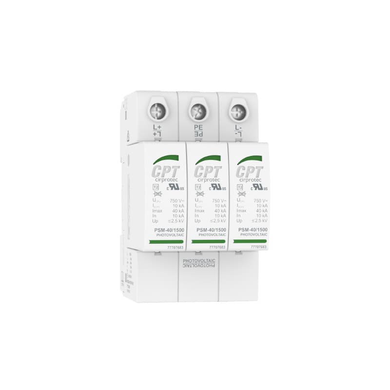 Surge Protection Device PSM3-40/1000 PV 3 Module Pluggable with reference 77707852 from the brand CIRPROTEC