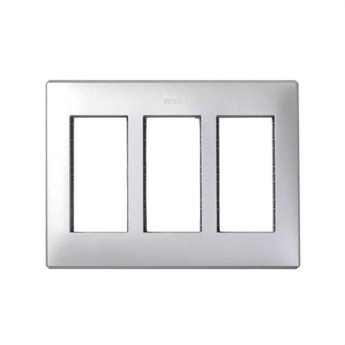 Recessed wall frame and rack for 3 double elements aluminium Simon 500 Cima with reference 51010103-033 from the brand SIMON