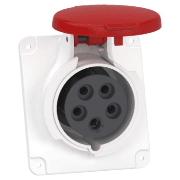 Recessed Angled Socket 3P+N+T 16 A IP44 380 - 415 V with reference PKF16F435 from the brand SCHNEIDER ELECTRIC